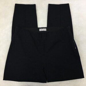 Everlane Black Side Zipper Flat Front Pants Size 16 Straight Leg